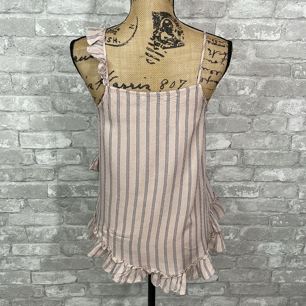 RO & DE Stripe Ruffle Tank Top - Picture 3 of 6